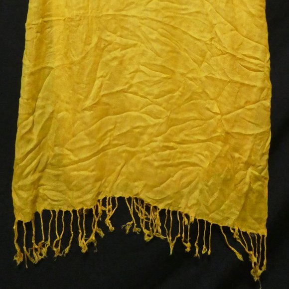 Mustard Sheer Shawl - Picture 1 of 8